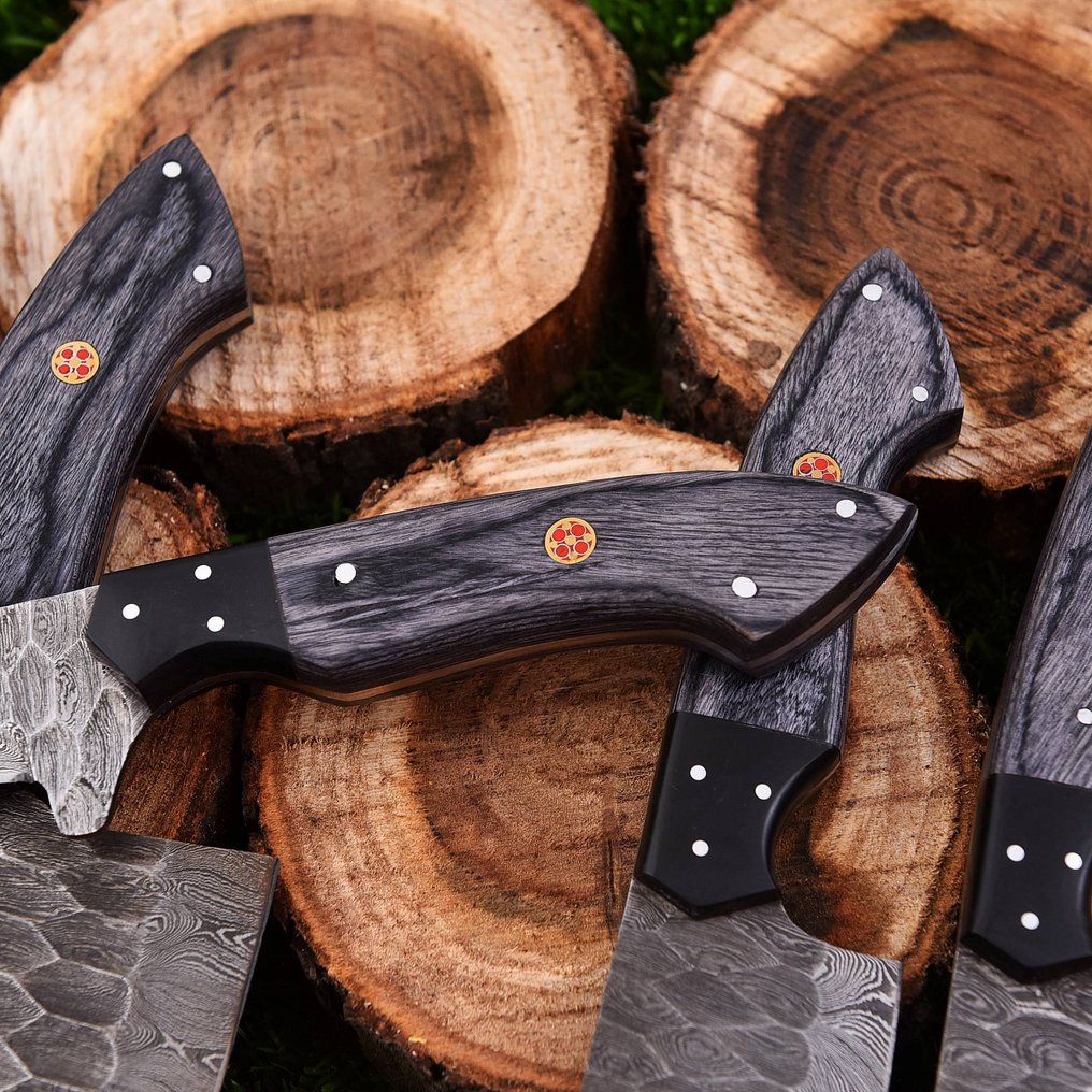 Μαχαίρι κουζίνας - Chef's knife - Διπλωμένο ατσάλι, ξύλο Pakka και ρητίνη - Βόρεια Αμερική #1.0