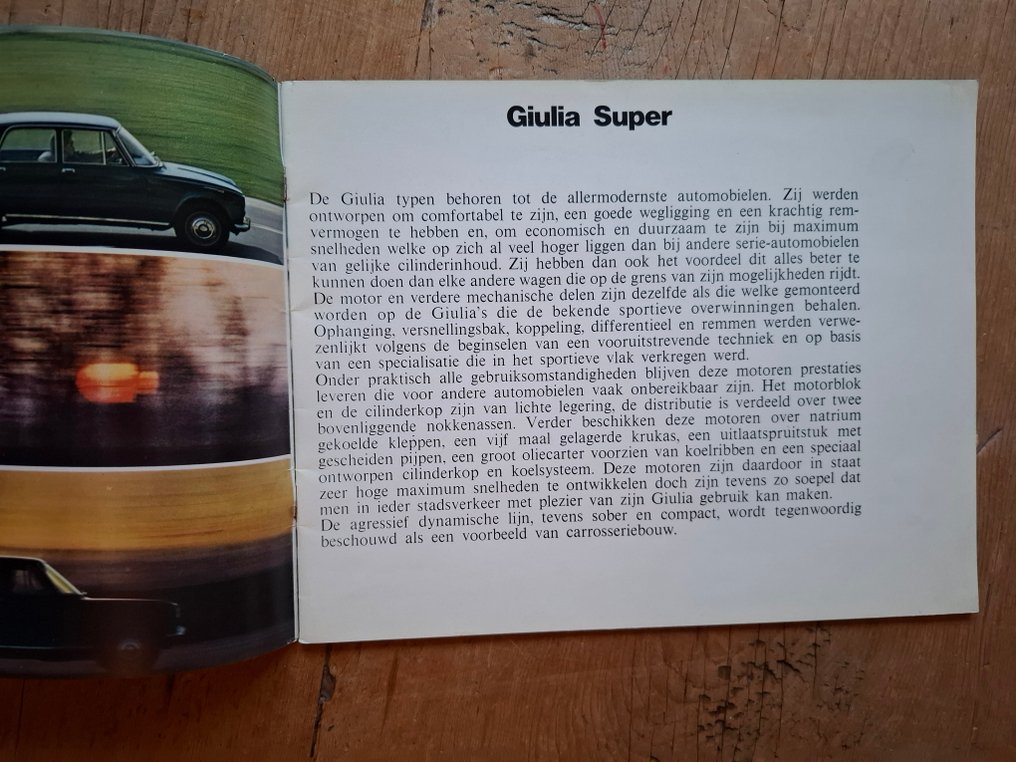 Brochure - Alfa Romeo - Giulia Super #2.1