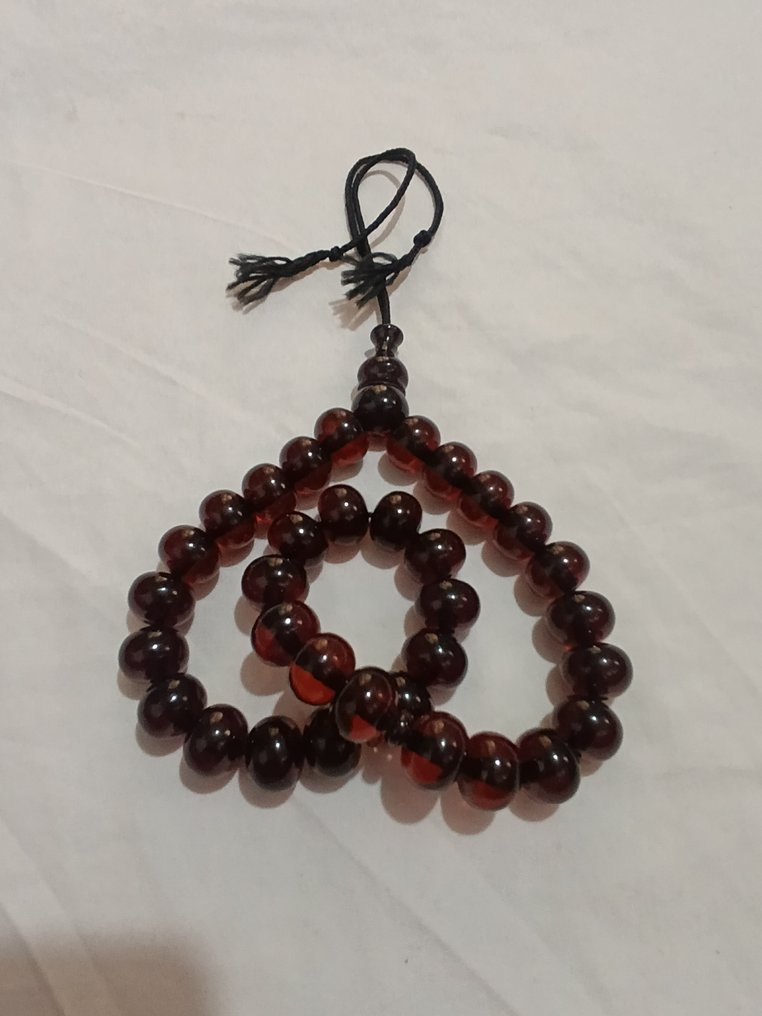  Chapelet - Ambre - 1970-1980 - Chapelet rare  #2.1