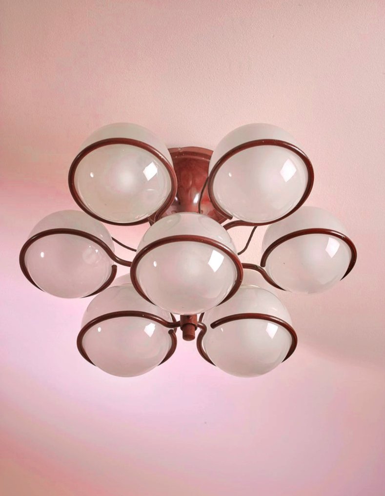 Arteluce - Gino Sarfatti - 枝形吊灯 - 玻璃, 金属 #1.0