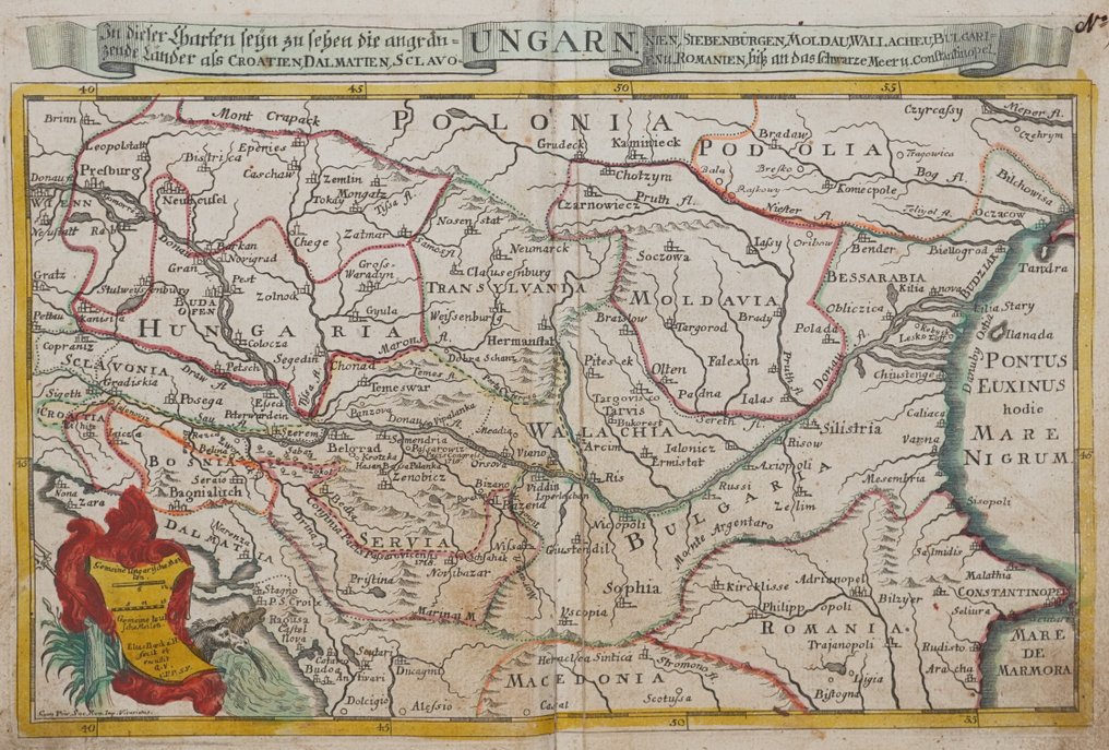 Ungarn - Kroatia, Serbia, Romania, osv.; Elias Baeck - Ungarn - 1721-1750 #1.0