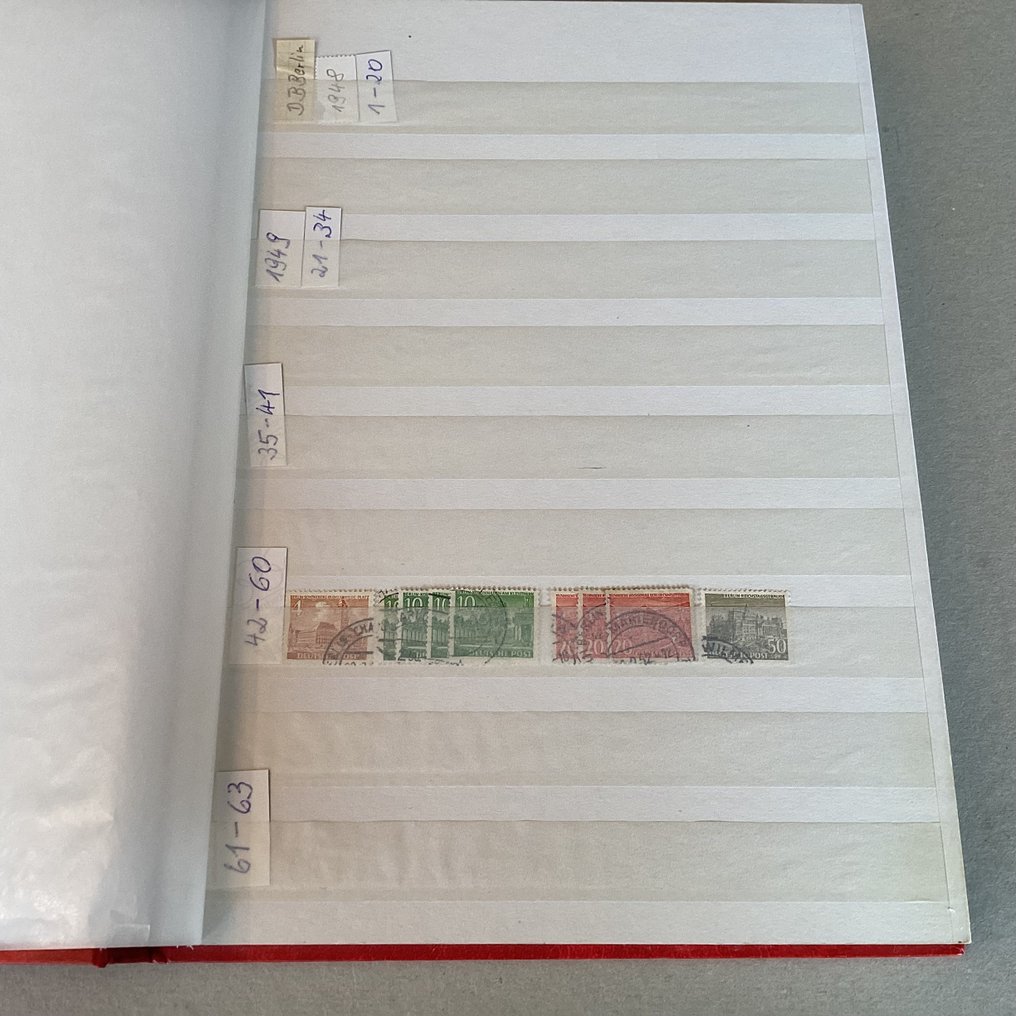 Berlin 1948/1948 - Stockbook with a double collected collection Berlin - Michel #2.1