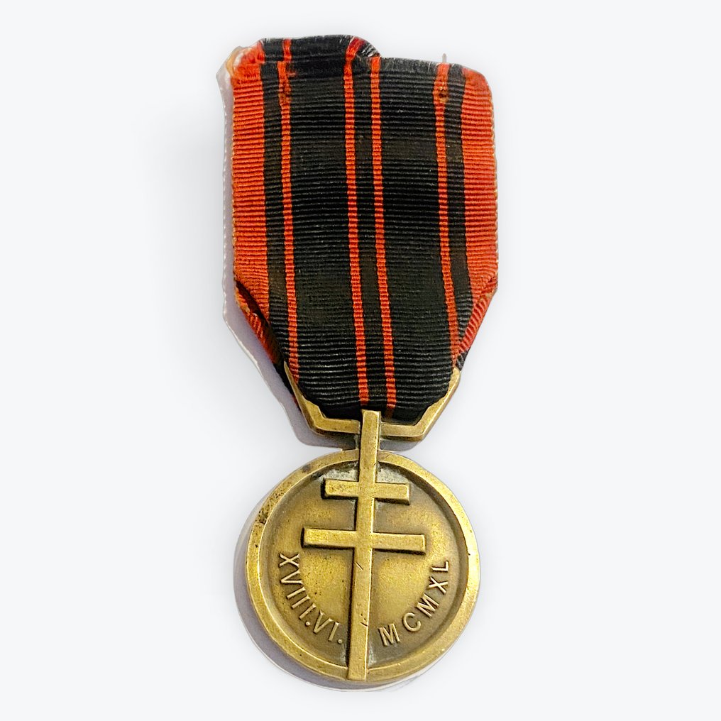 France - Military medal - Resistance Medal, straight inscription variant #1.0