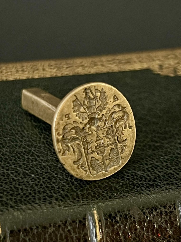 贵族 青銅色 Cachet Armorial A.P - 5 cm #2.1