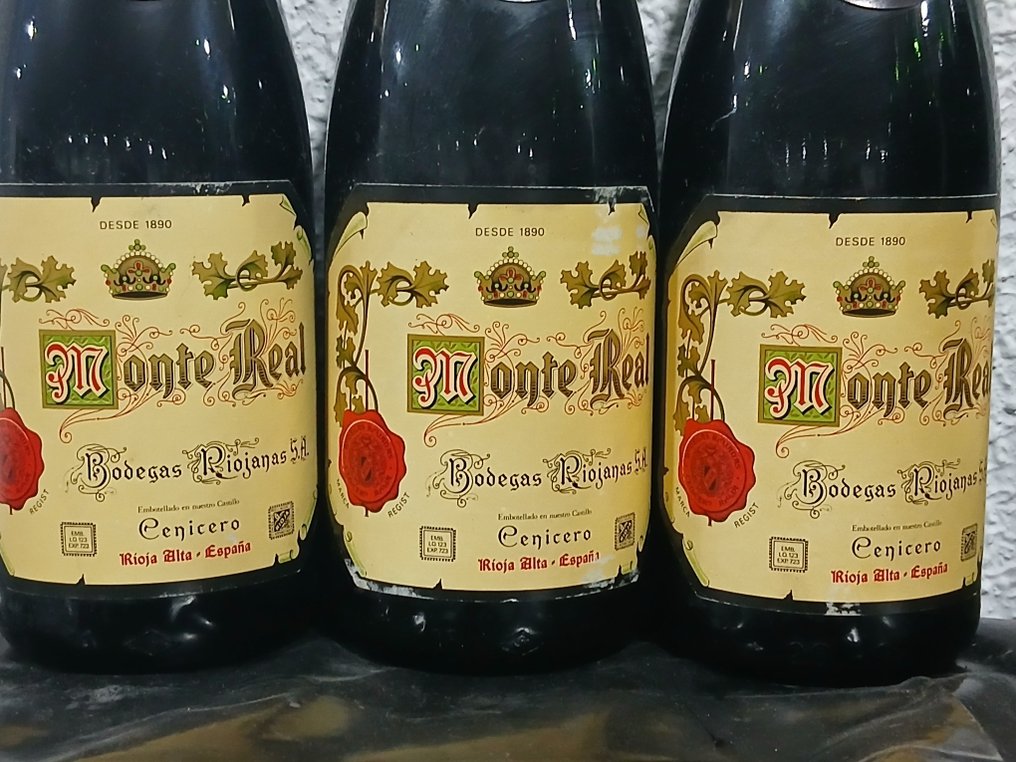 1964 Bodegas Riojanas, Monte Real - 里奥哈 Gran Reserva - 3 Bottles (0.75L) #2.1
