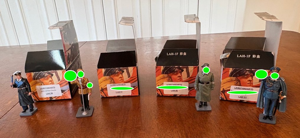 King & Country - Statuetta militare in miniatura - Berlin '38 4x figure set Leibstandarte (4) - Metallo #1.0