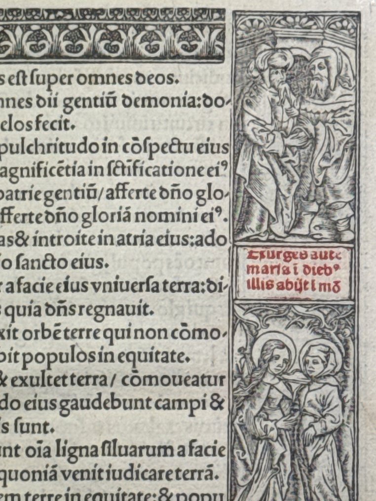 Paris, Thielman Kerver, 1505 - Printed Book of Hours on paper with full woodcut engraved borders (10 pictures) - 1505 #3.2