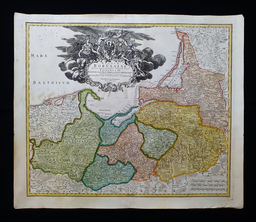 歐洲 - 波兰 / 立陶宛 / 普鲁士 / 拉格斯湾 / 华沙 / 东北欧 / 波罗的海地区; Johann Baptist Homann - Regnum Borussiae Gloriosis - 1701-1720 #1.0