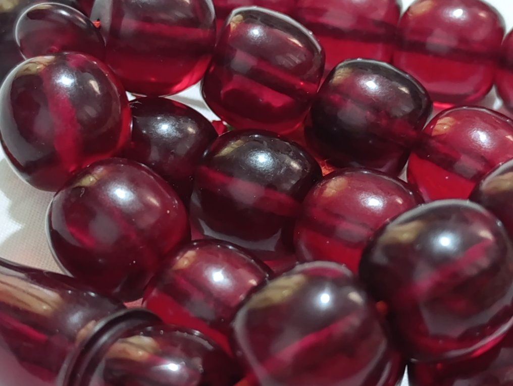  Ροζάριο - Κεχριμπάρι - 1970-1980 - Σπάνια Κομποσκοίνια Προσευχής  #2.1