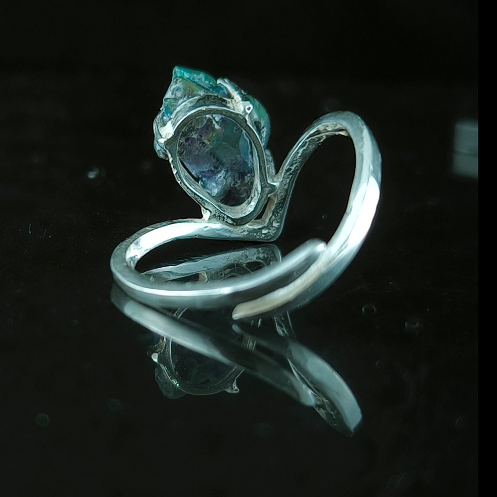 Opala - Prata - Anel de amuleto #4.3