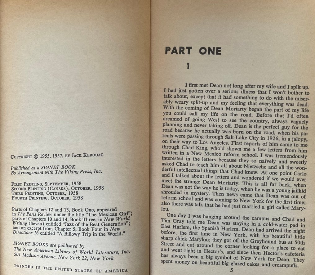 Jack Kerouac - On the road - 1958 #4.3
