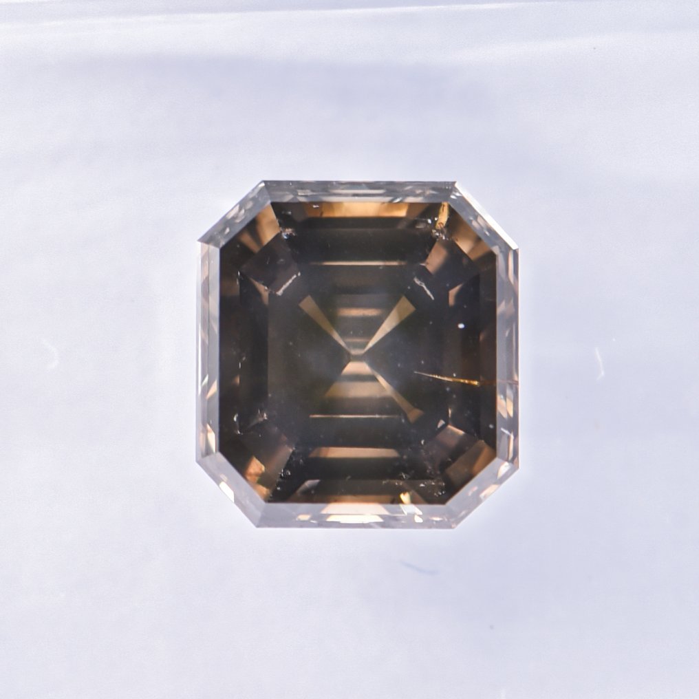 Ohne Mindestpreis - 1 pcs Diamant (Natürlich farbig) - 1.53 ct - Smaragd - Fancy deep Gräulich, Grün Gelb - SI1 - International Gemological Institute (IGI) - VG VG #1.0