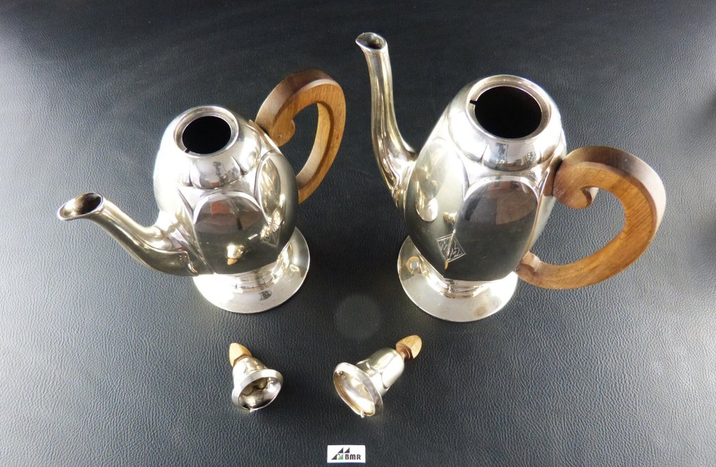 Charles Tirbour/ Paris - Servizio da tè e caffè - Kernstück, 4-teilig - .950 argento #1.0