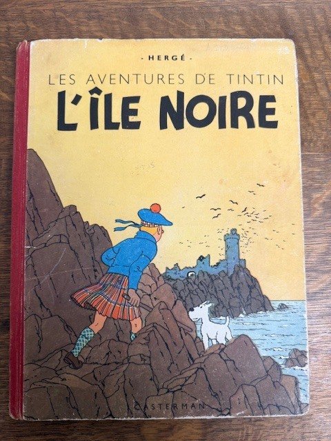 Tintin T7 - L'île Noire N&B (A18) - C - 1 Album - 再版 - 1942 #1.0