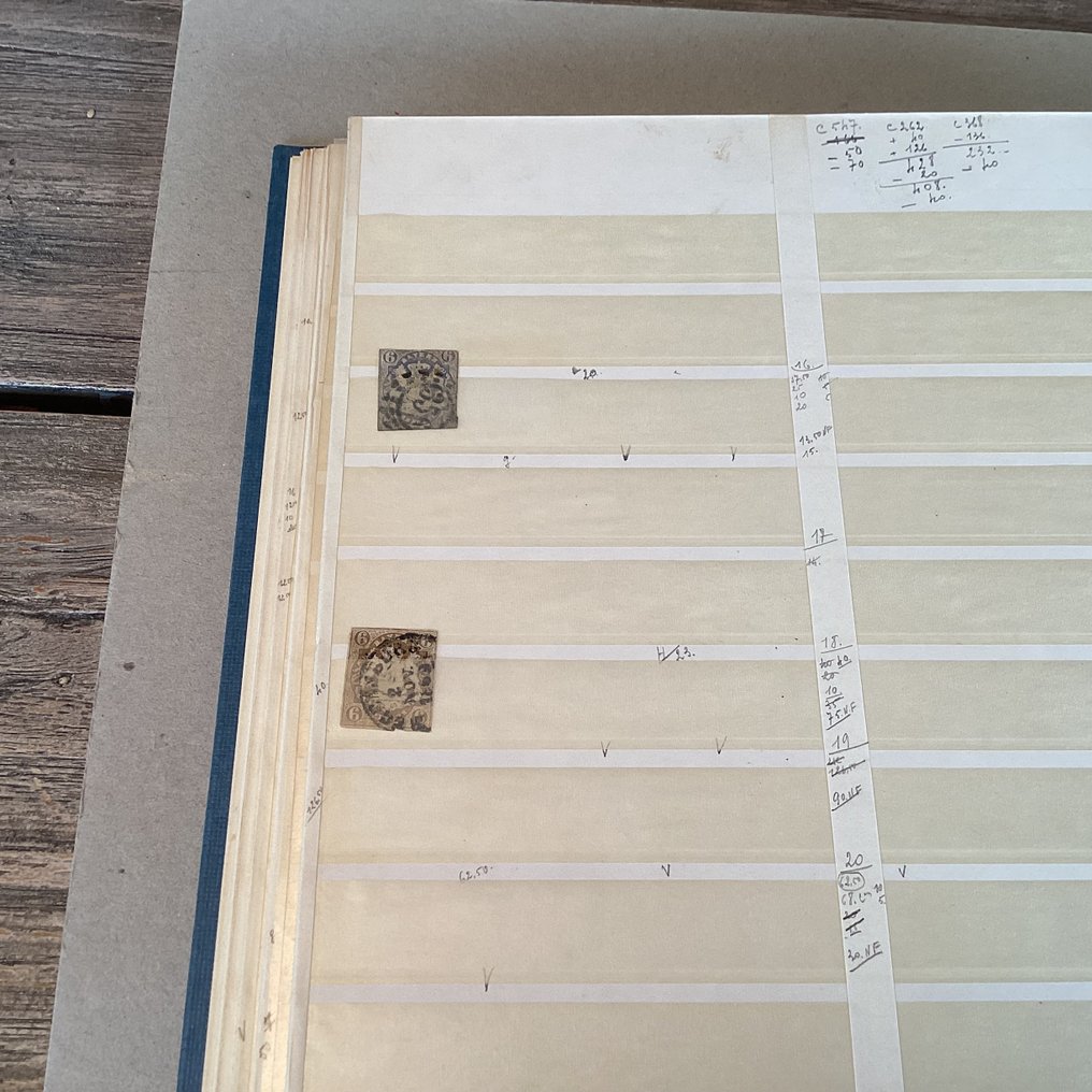 Bavaria 1860/1924 - Stockbook with stock in Bavaria - Michel #3.2