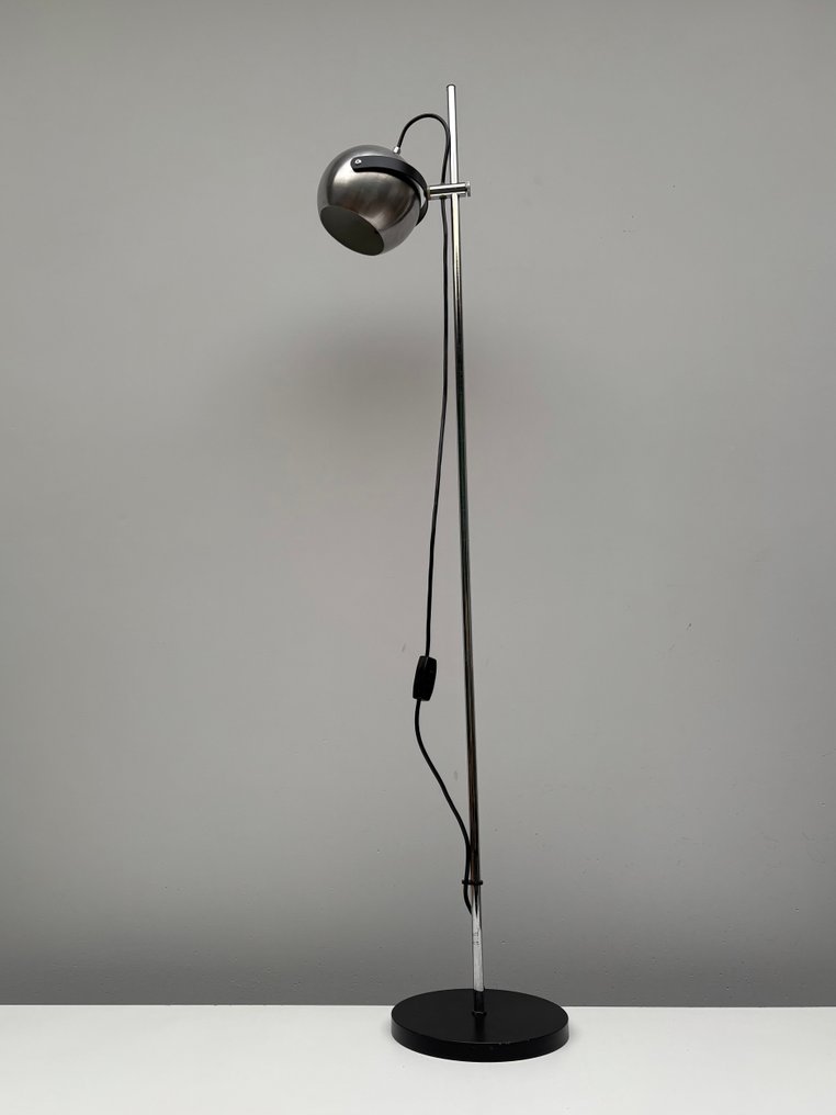 Anvia Almelo - Reading floor lamp - Steel, Chrome plated, Aluminium #4.3