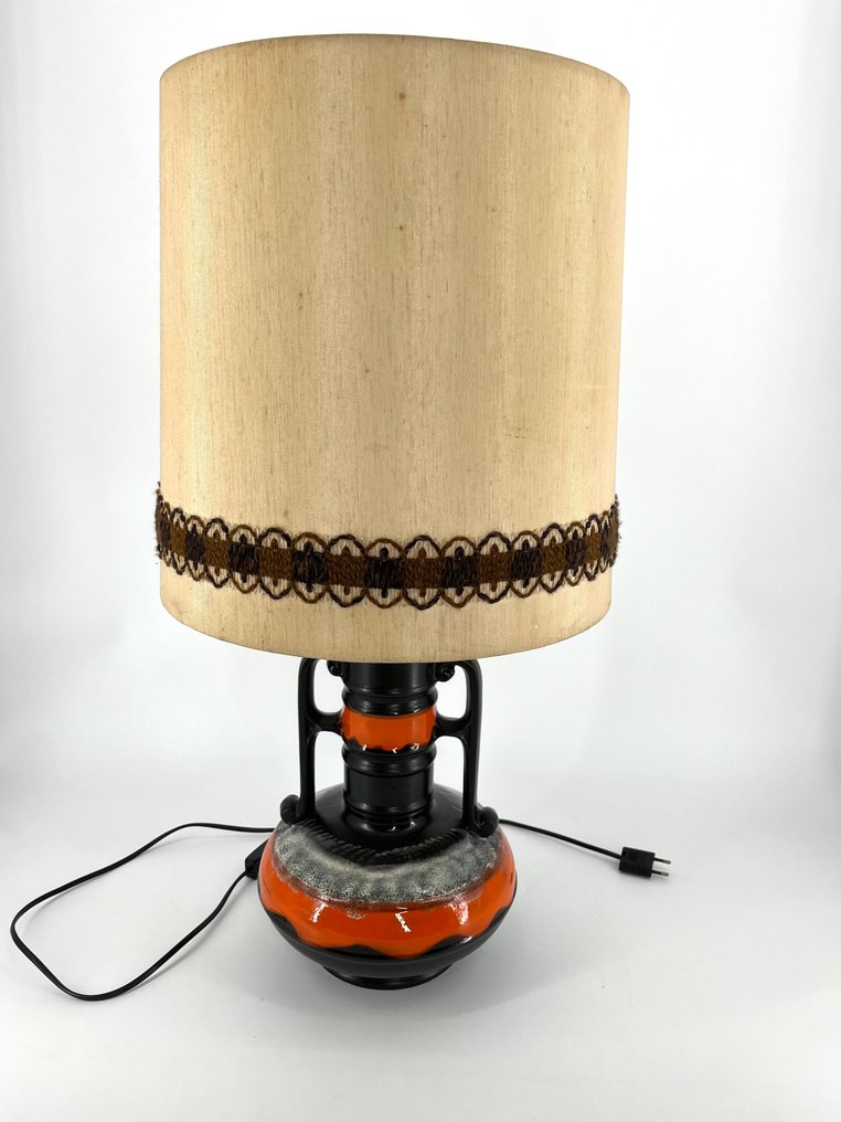 Επιτραπέζιο φωτιστικό - Κεραμικό, Textile - Παχιά Λάβα #4.3