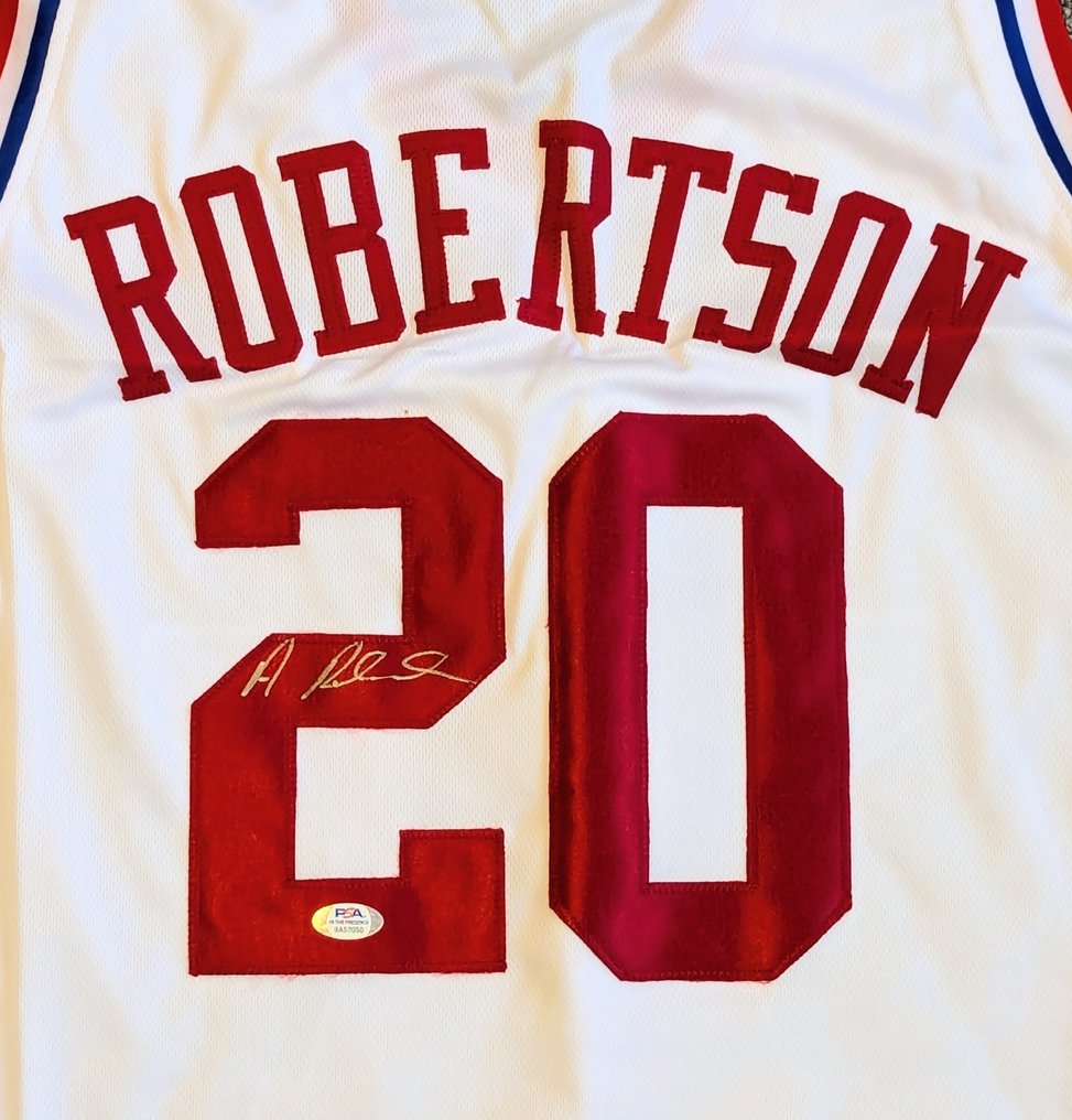 NBA - Alvin Robertson - Signed Custom Basketball Jersey - Autograph Verified by PSA  #2.1