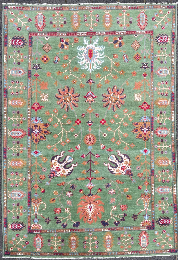 Afghansk design teppe - nytt - uåpnet - håndknyttet - ull - nytt - Teppe - 283 cm - 198 cm #1.0
