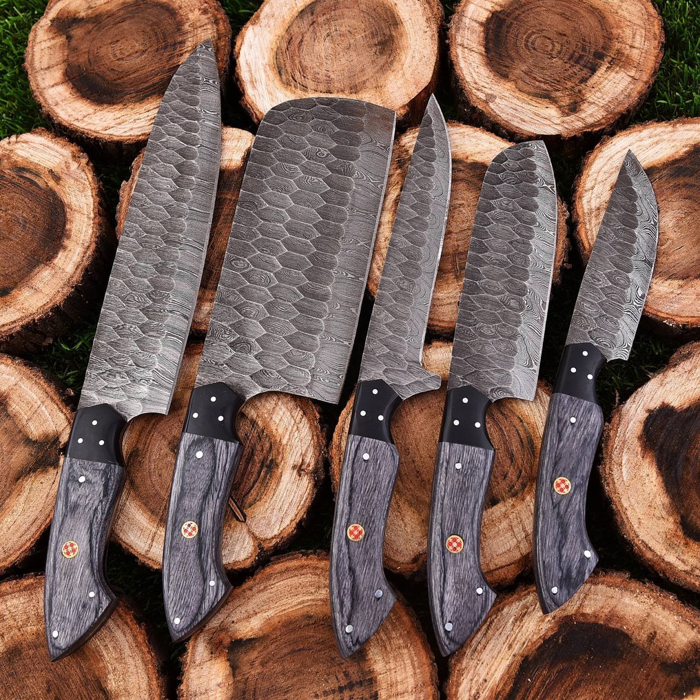 Μαχαίρι κουζίνας - Chef's knife - Διπλωμένο ατσάλι, ξύλο Pakka και ρητίνη - Βόρεια Αμερική #2.1