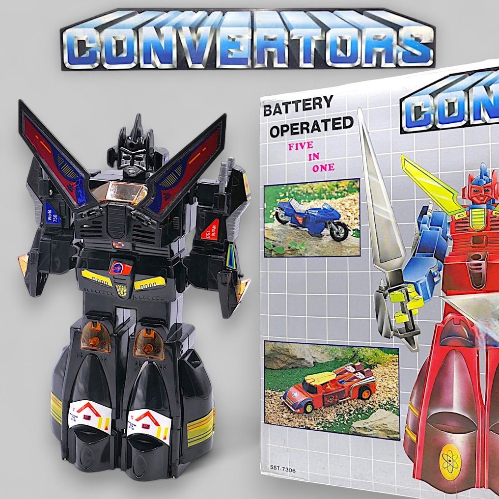 Convertors - Spielzeugroboter Mod. SST-7306 "Galaxy Cyclone Black: Jet-Robot-Car", Battery Opereted 5 in 1 - WORKING!!! #1.0