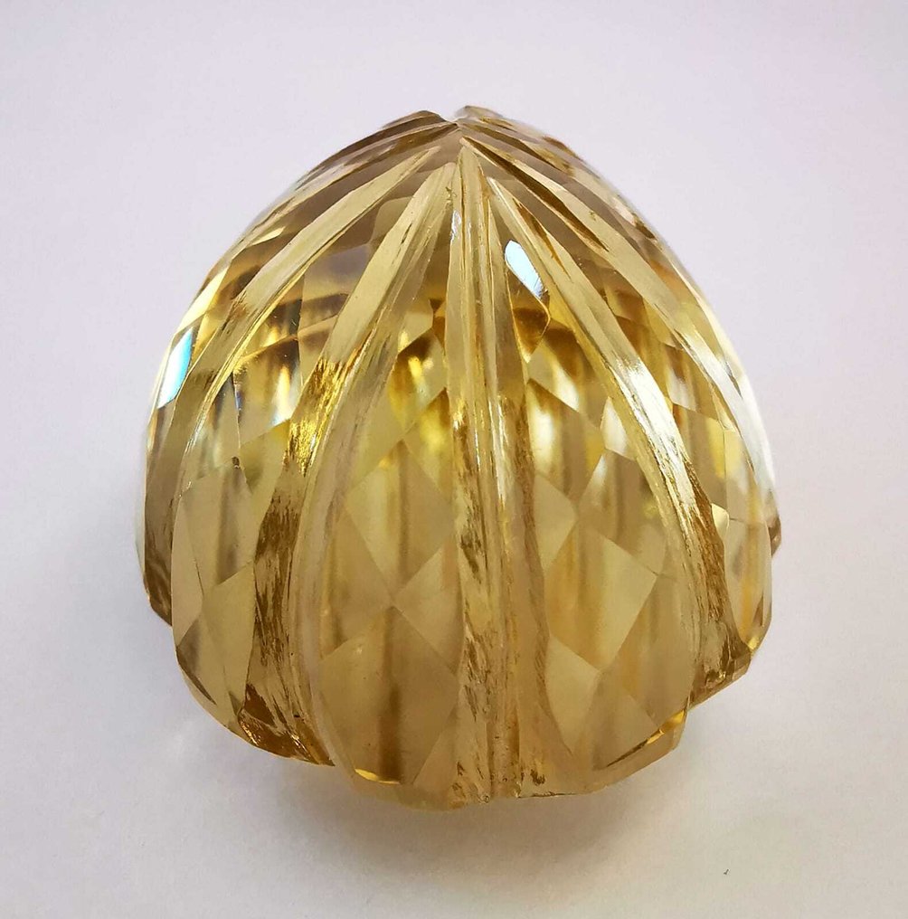 Zonder Minimumprijs Citrien - 136.10 ct - Antwerp Laboratory for Gemstone Testing (ALGT) - Geel-bruinachtig #4.3