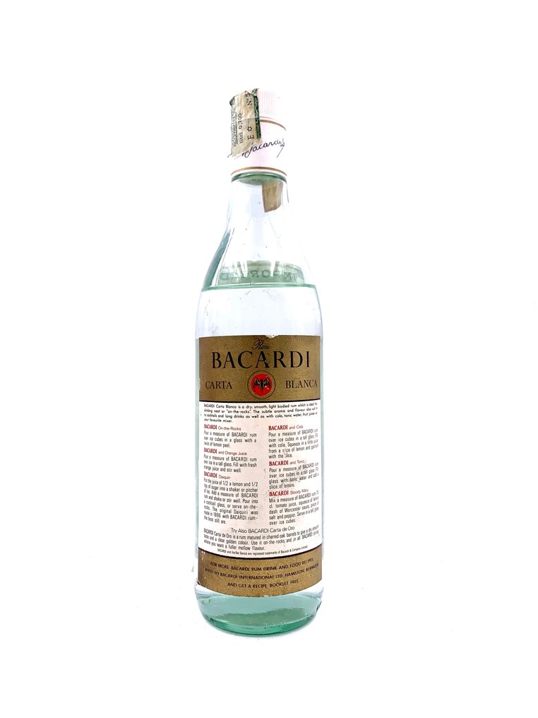 Bacardi - Ron Superior Cart Blanca & Ron Reserva Superior 8yo  - b. Década de 1990 - 70 cl, 75 cl - 3 botellas #3.2