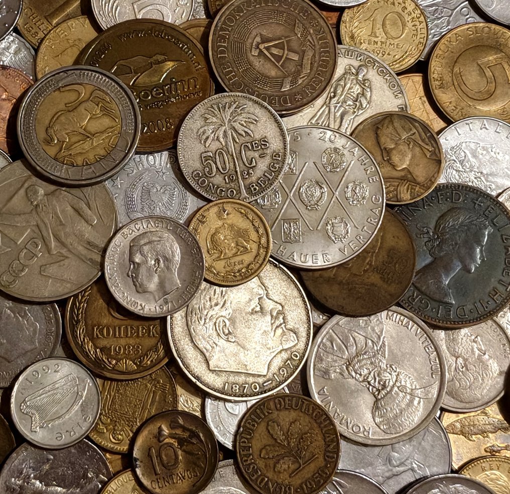 世界. Collection of +150  Coins  inculding old ones  (没有保留价) #1.0