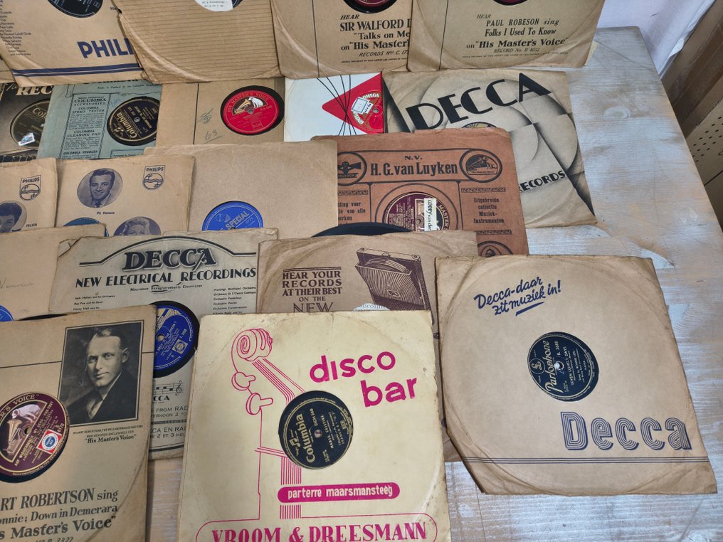 Various Artists - Collection of 22 x Shellac records feat. Doris Day, Bing Crosby, Malando, Raie del Costa, etc. - 多個標題 - 78 RPM 蟲膠唱片 - 1930 #3.2