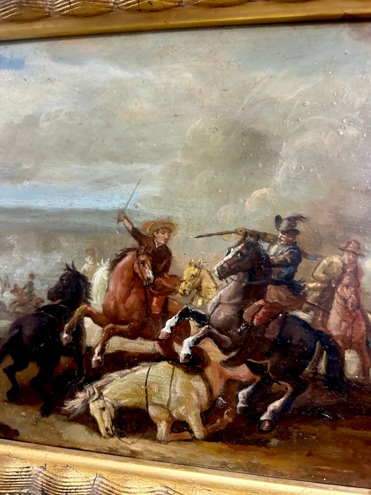 Scuola fiamminga (XIX) - Scena di Battaglia a cavallo #2.1