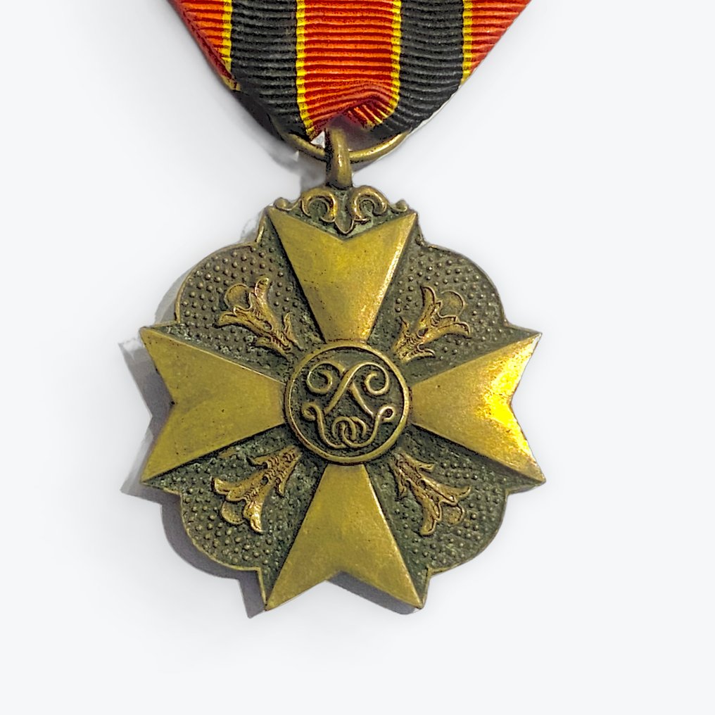 比利时 - 军事勋章 - 三级公民奖章带别针 #1.0