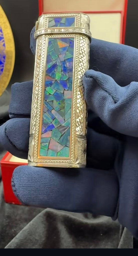 Cartier - A special piece with Cartier diamonds and rubies - Accendino - Argento #1.0