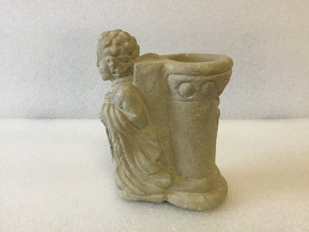 艺术装饰 圣水洗礼盘 - 1940-1950 - 天使跪着  #2.1