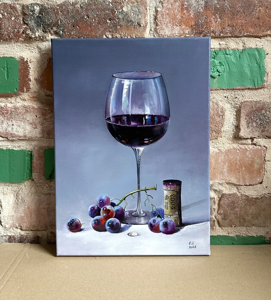 Alexander Nakonechny (1971) - Glass of red wine #2.1