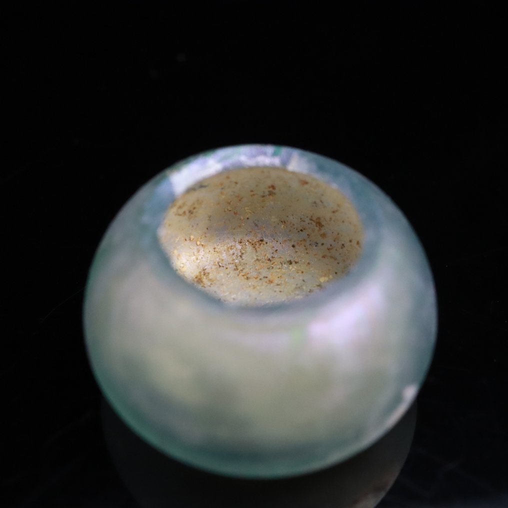 Ancient Roman Iridescent Glass Lachrymatory (Tear Vial) - 14.5 mm (No Reserve Price) #4.3