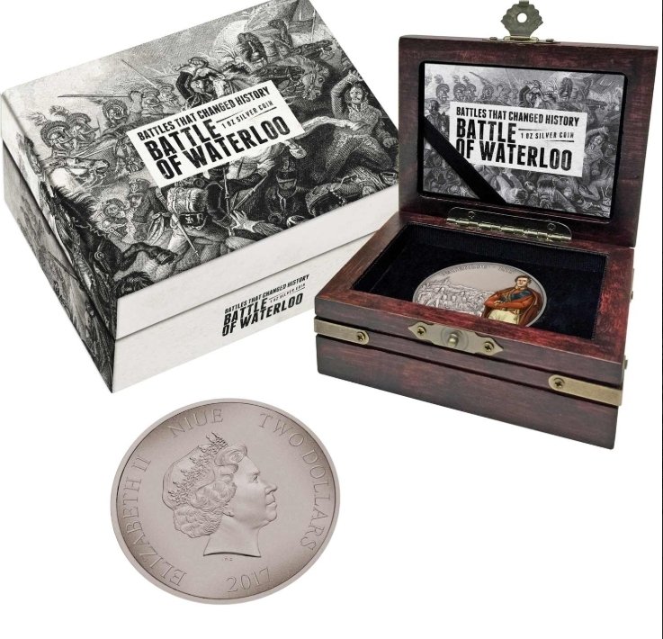 Niue. 2 Dollars 2017-2018 The Entire 7-Coin Line of Battles that changed history #1.0