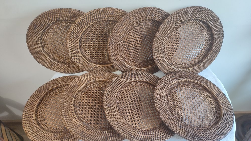 Flamant - 充電板 (8) - 多哥 - 藤, 竹, cannage, osier - 餐具服务 #1.0