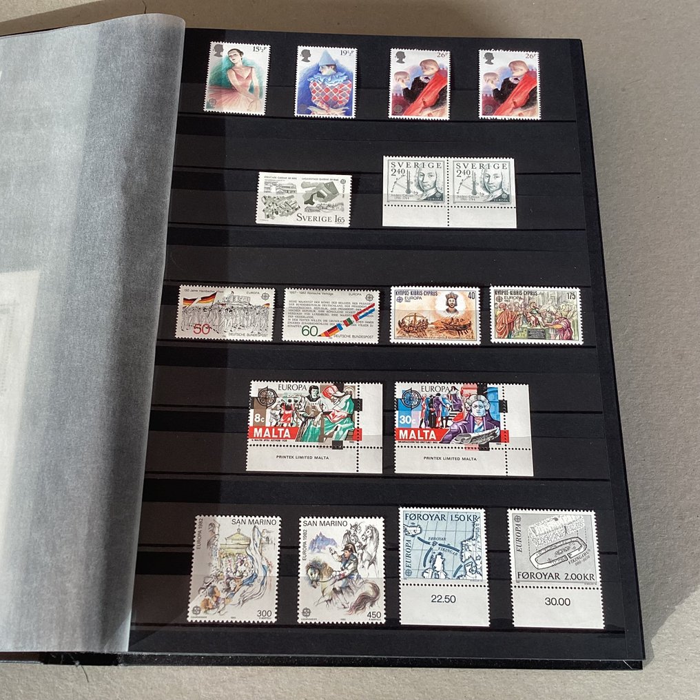 德國 1979/1981 - 丰富的收藏，包括跟风者和小纸片。 - Michel #4.3