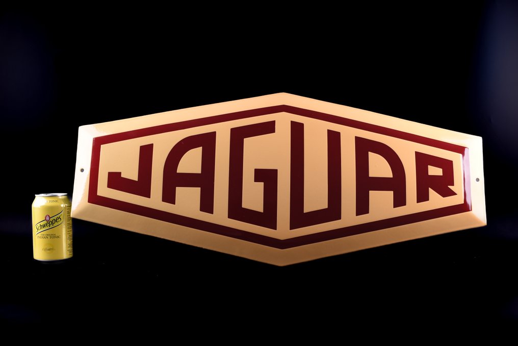 Sign - Jaguar - XXL Jag XK120; XK130 badge; enamel sign #1.0