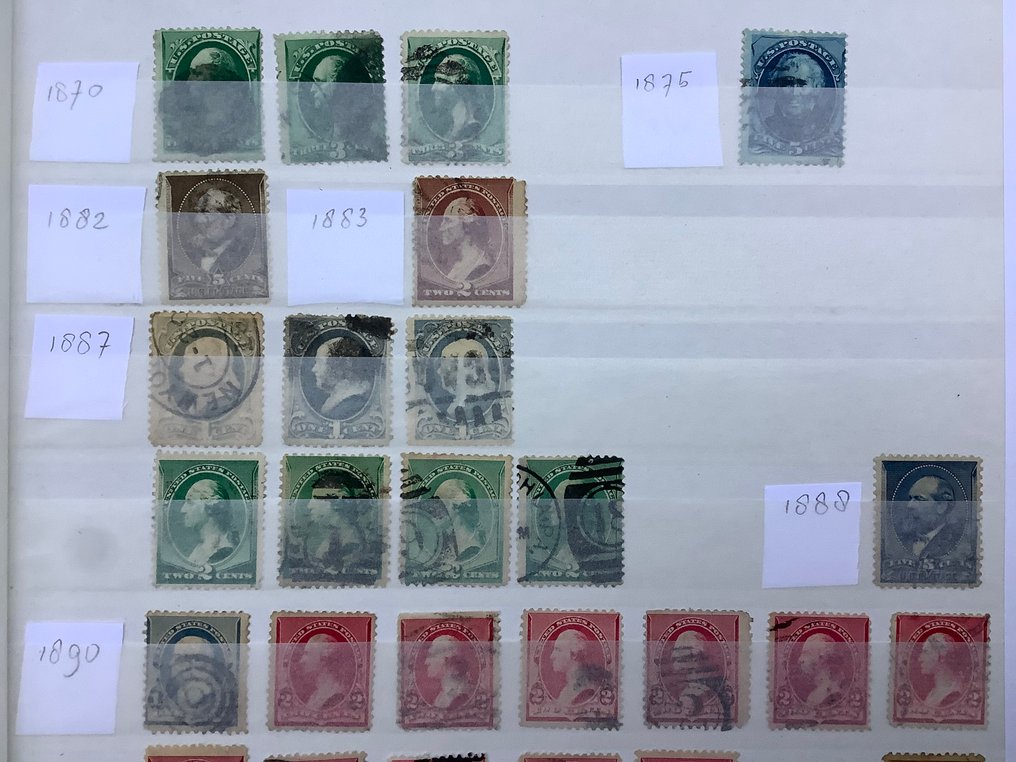 美国 1870 - 美国的古典派对，收录在一本插图册中。 - Scott #1.0