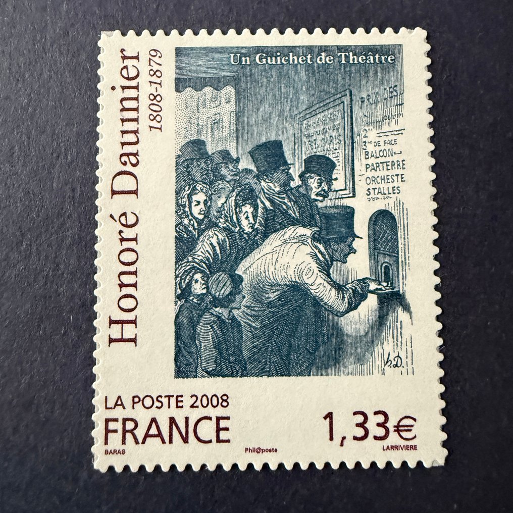 France  - Yvert 224 'Daumier' adhesive stamp in unused condition ** - TB #1.0