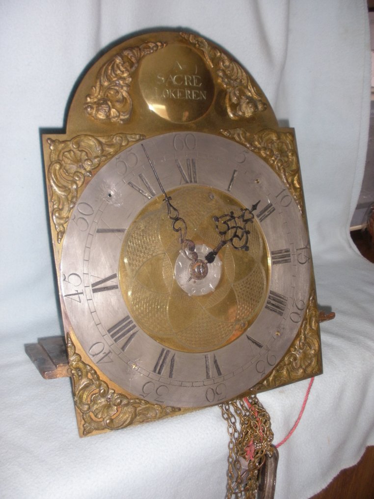 比利时洛克伦的AJ Sacre 18世纪钟表 - A J Sacre uit lokeren Belgie - 古董 Messing 黄铜 Ijzer 铁 Tin 锡 - 1750-1800 - 18世纪末的钟表 #1.0