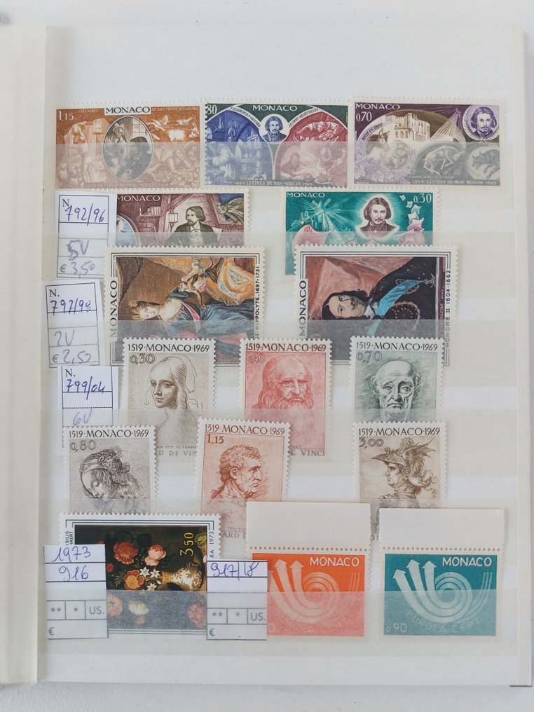 Monaco 1954/2012 - Monaco lotto of over 85 Bf / booklets and complete new series. - Unificato #4.3