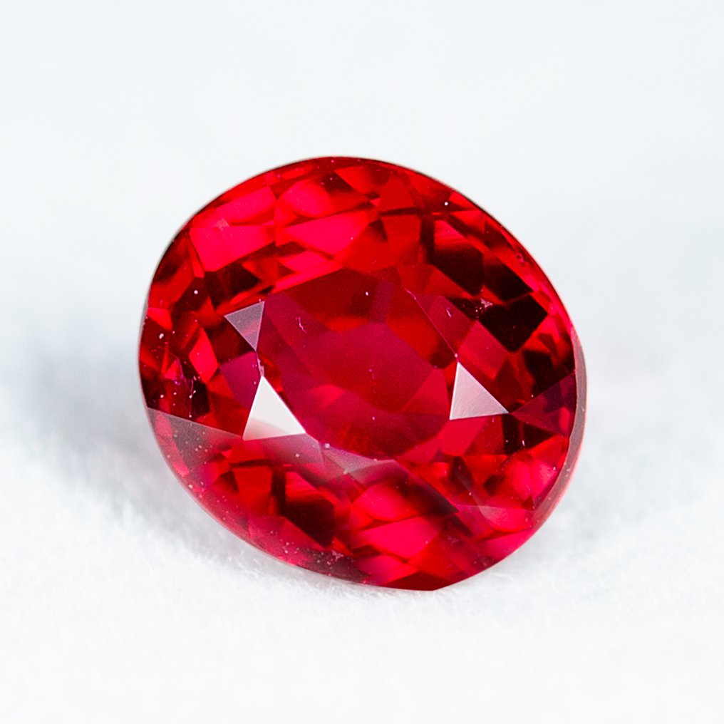 Red Ruby  - 1.51 ct - Gem research Swiss Lab (GRS) - PigeonBlood #1.0