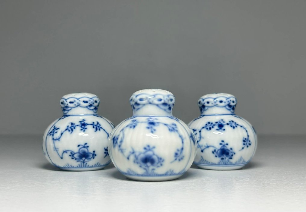 Royal Copenhagen - Arnold Krogh - 盐和胡椒瓶 (3) - 瓷 - 蓝笛穆塞马莱特 #3.2