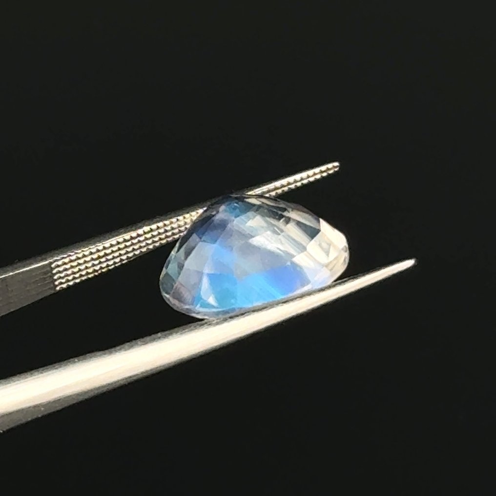 没有保留价 白色 月光石 - 2.90 ct - 国际宝石研究院(IGI) - 彩虹效应 #3.2