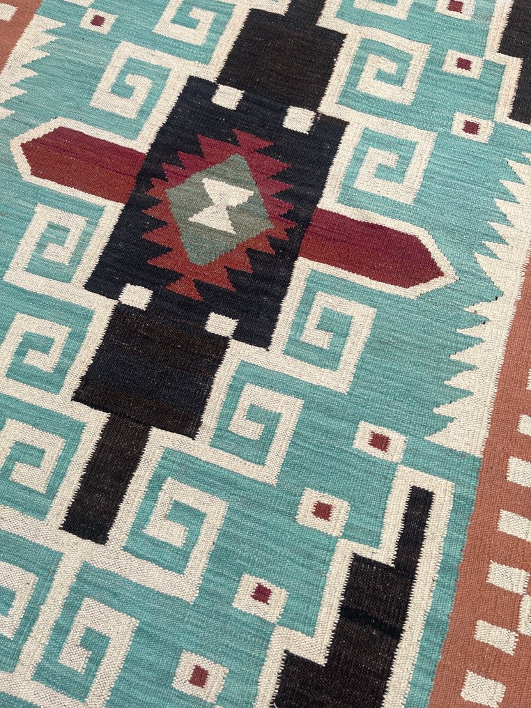 Afghaan Design Kelim - (nicht benutzt) - neu - unbenutzt - handgewebt - Wolle - fein handgewebt - Kelim - 178 cm - 125 cm #3.2