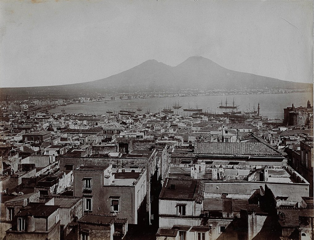Edizioni Brogi - Napoli : Panorama preso dal Corso Vittorio Emanuele #1.0