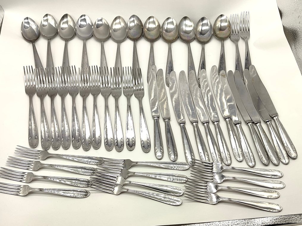 Abert Rostfrei - Cutlery set (58) - Silverplated #1.0