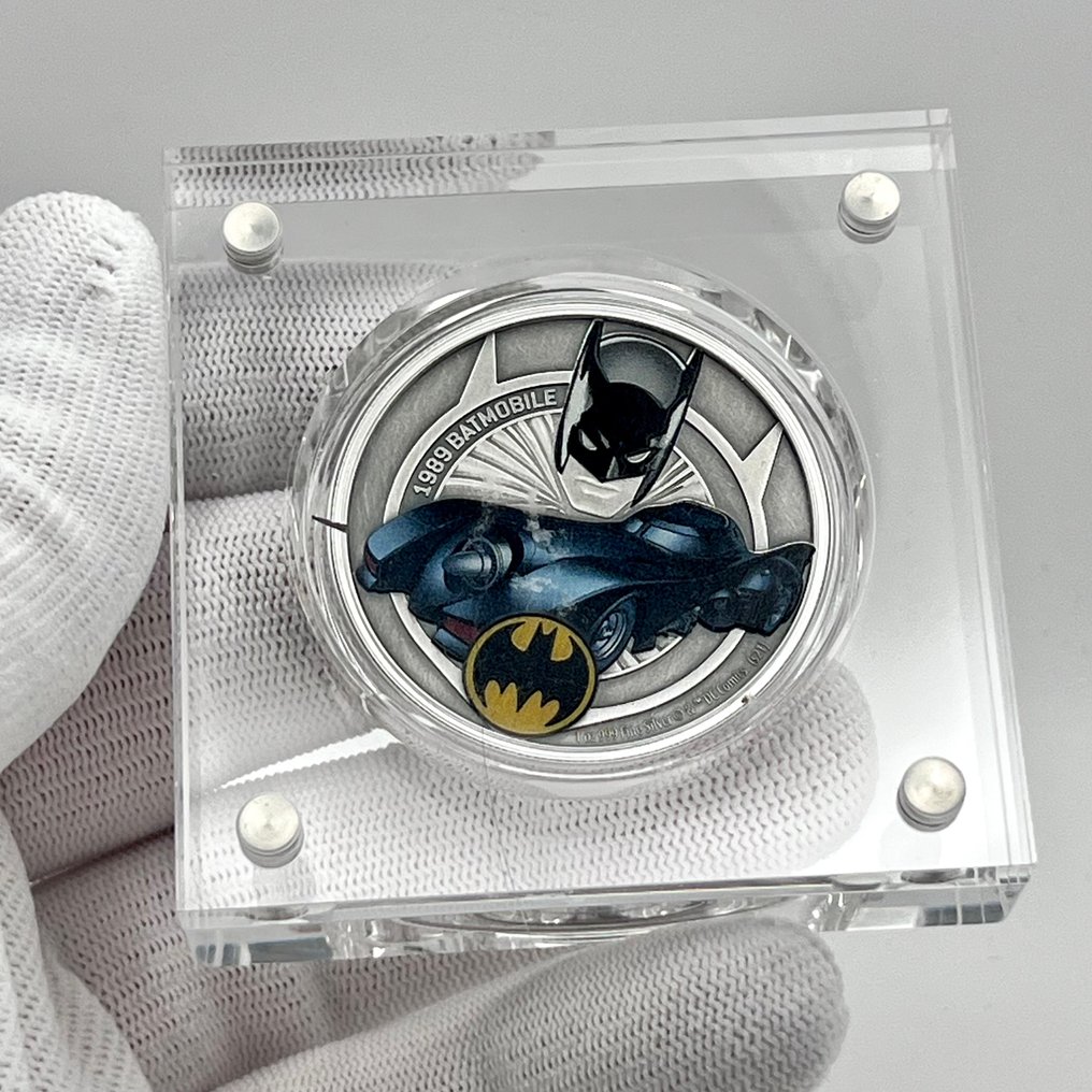 Niue. 2 Dollars 2021 – DC Comics Batmobile – 1989 Batmobile (Coin #2) – 1 oz Silver – .999 Fine – Colorized #2.1
